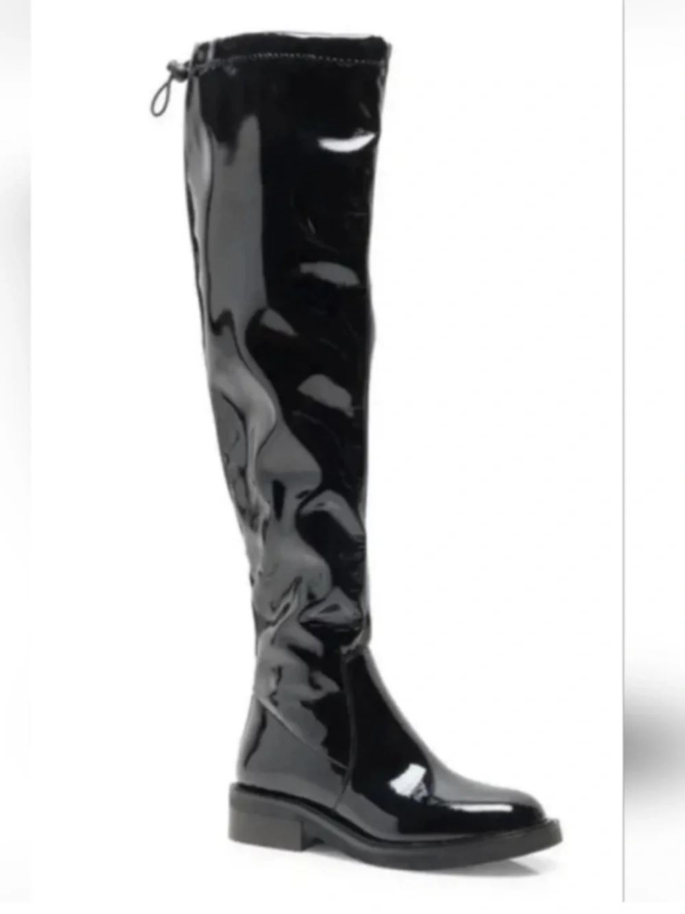 Free People Go Go Gloss Over the Knee Size 40/9 Boots NEW Patent Leather